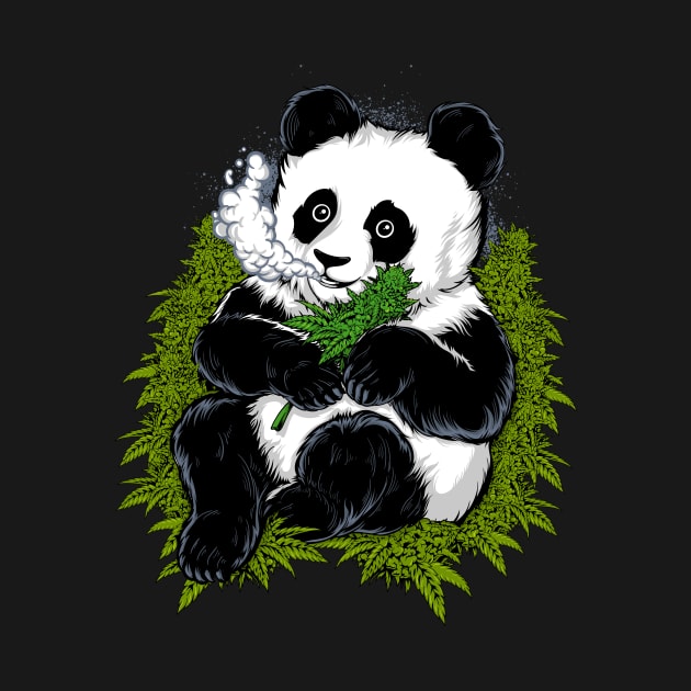 Cannabis weed panda by Bunnyhopp