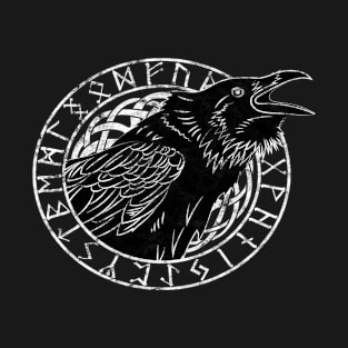 Vintage Odins Raven, Huginn or Munnin T-Shirt