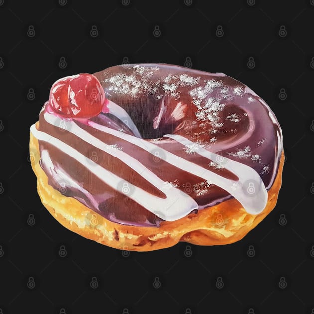 Black Forest Donut Painting 2 (no background) by EmilyBickell