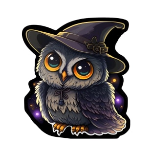 Cute Owl Cosmic Wizard T-Shirt