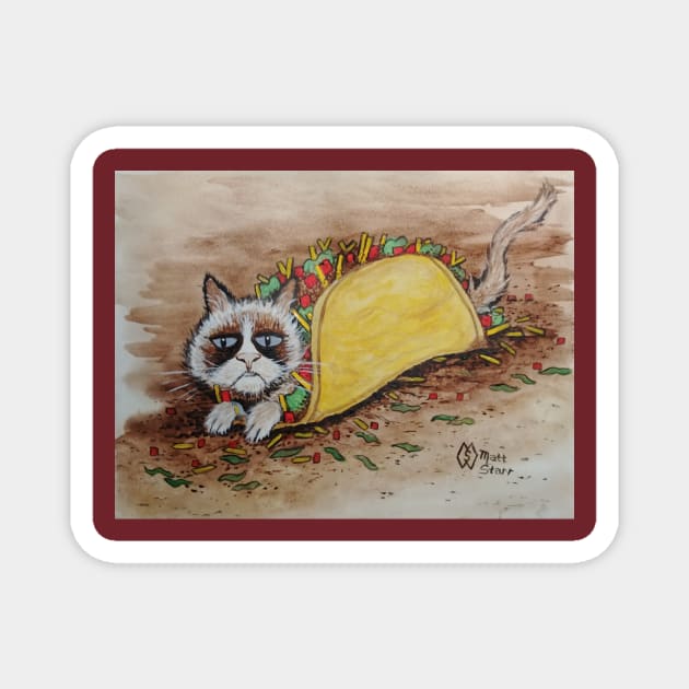 Tacocat Magnet by Matt Starr Fine Art