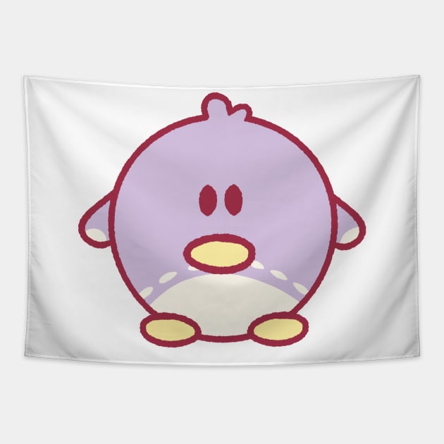 Kawaii penguin plushie design Tapestry by grafitytees