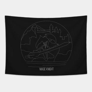 Mage Knight Minimalist Line Art - Board Game Inspired Graphic - Tabletop Gaming  - BGG Tapestry