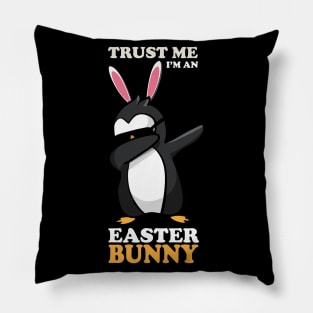 EASTER BUNNY DABBING - EASTER PENGUIN Pillow