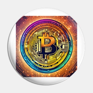 Bitcoin colorful Pin