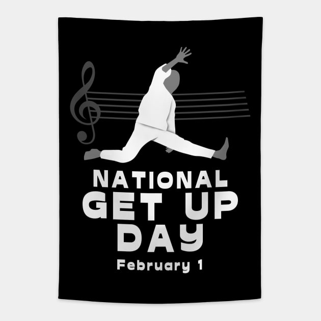 National Get Up Day Tapestry by TMBTM