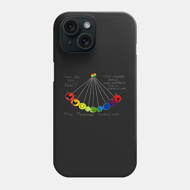 The Feelings Pendulum - Colored Phone Case by 1Redbublppasswo