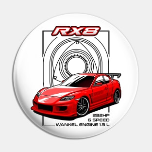 MAZDA RX 8 RED Pin