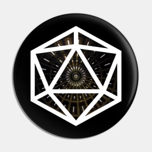 D20 Decal Badge - Lawful Evil Pin