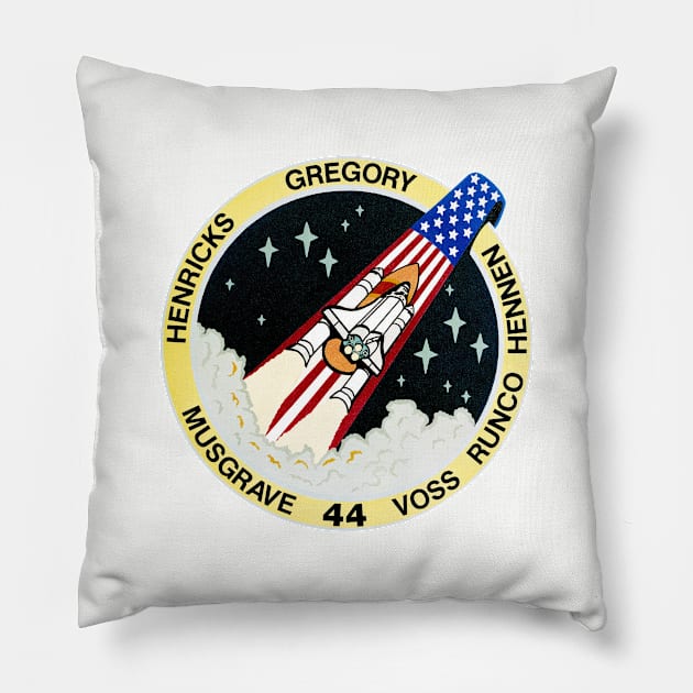 STS-44 Mission Patch Pillow by Spacestuffplus