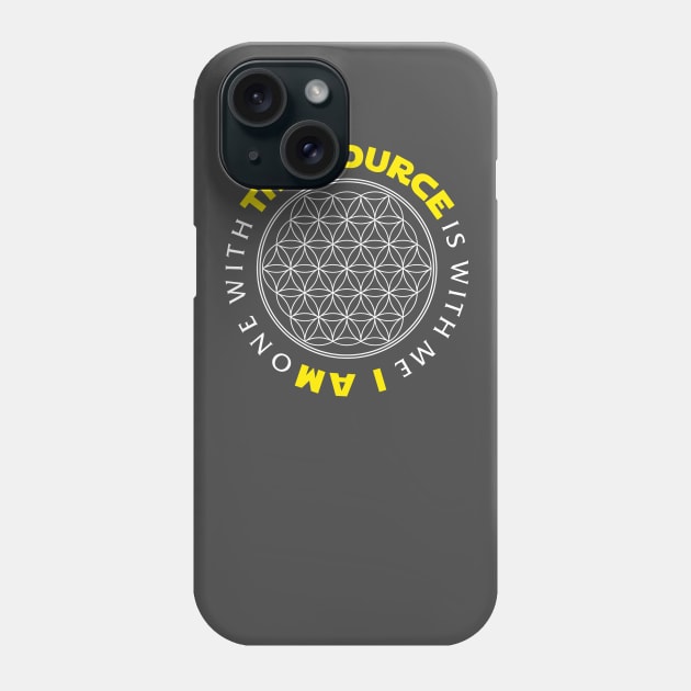 The Source is with me (flower of life) - dark colors Phone Case by YelloCatBean