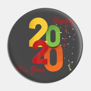 Happy New Year 2020 Pin