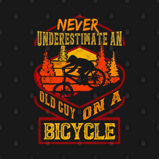 Never Underestimate An Old Guy On A Bicycle by Synithia Vanetta Williams