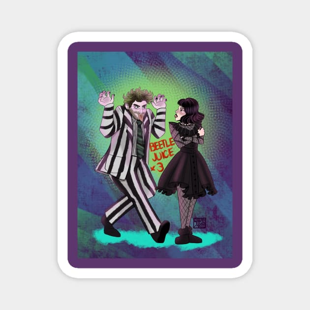 Beetlejuice*3 Magnet by creamteaarts