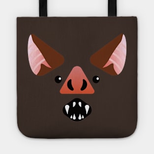 Halloween Vampire Bat Face Costume Tote