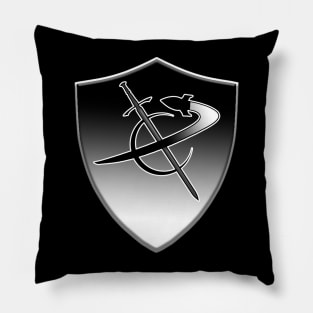 Science Fictionary Sword and Ship Logo Pillow