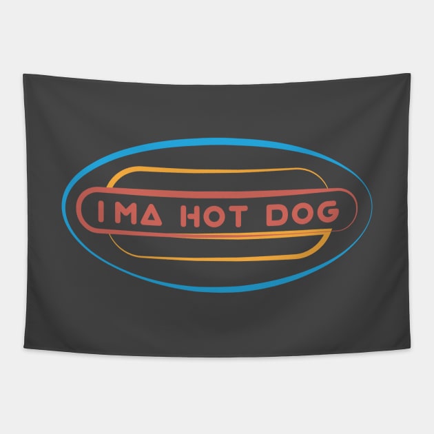 I'm A Hot Dog Logo Tapestry by Sanford Studio