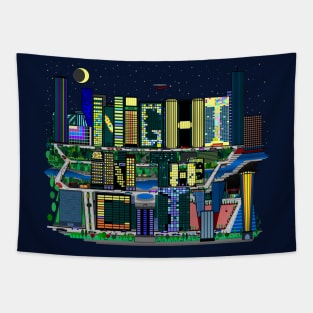 Night In The City Tapestry