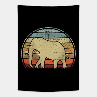 Elephant Sunset Tapestry