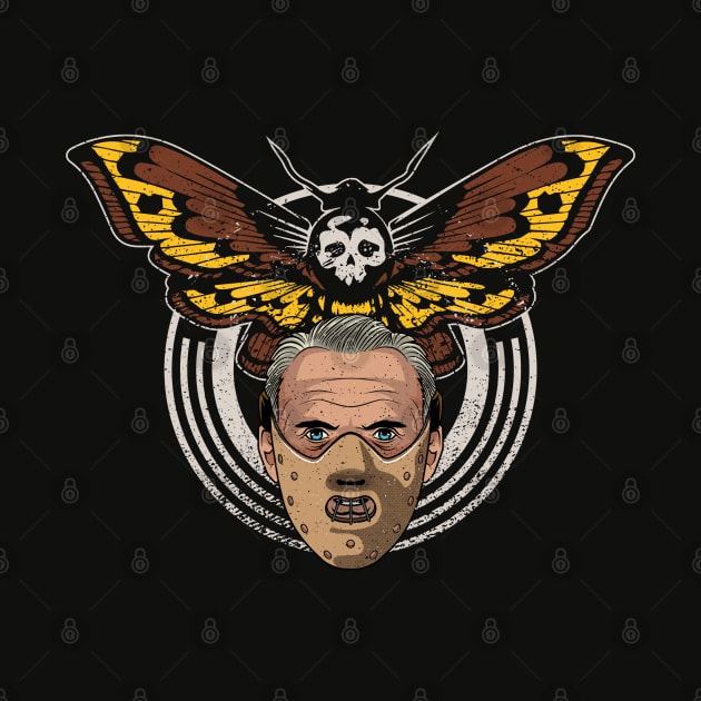 Distressed dead head moth - horror movie by redwane