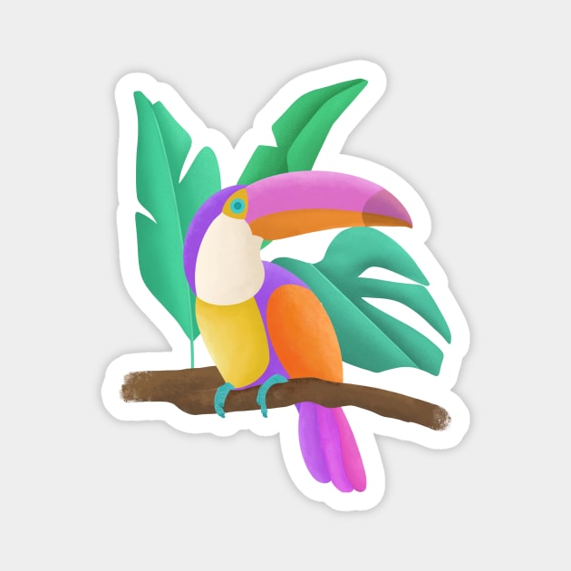 Toucan bird Magnet by Yael Hofri