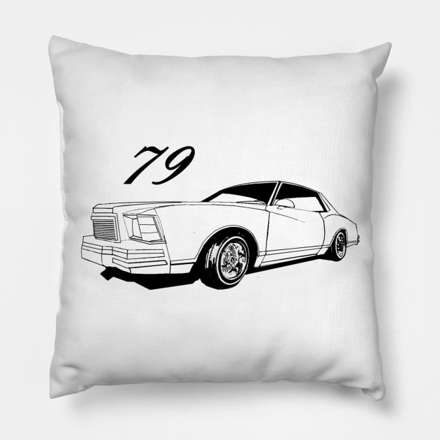 79 Monte Carlo Pillow by ThornyroseShop