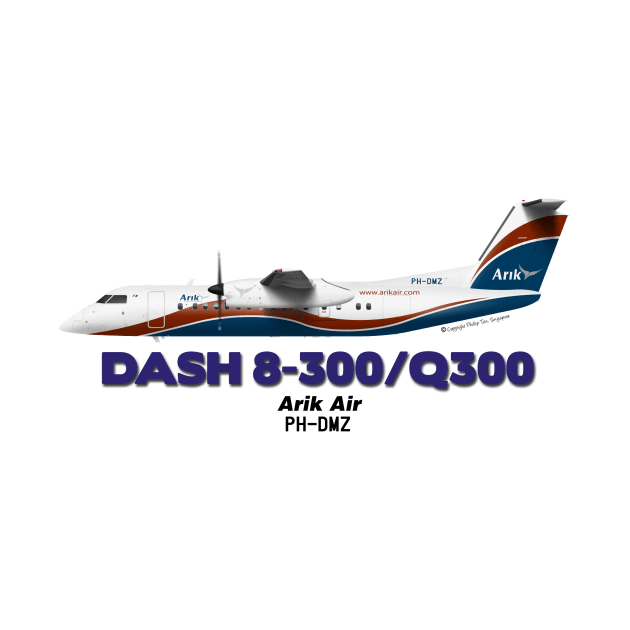 DeHavilland Canada Dash 8-300/Q300 - Arik Air by TheArtofFlying