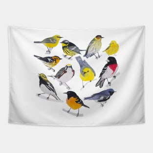 Springtime Birds Tapestry