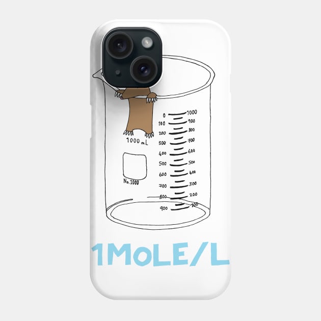 Chemistry 1 Mole per Litre Phone Case by Geektopia