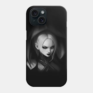 "Lysandra" Vampire (Black and White Design) Phone Case