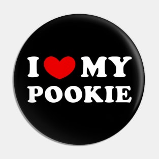 I Love My Pookie I Heart My Pookie Pin