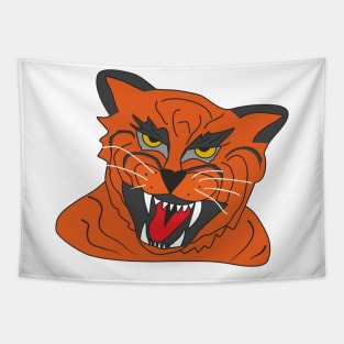 Angry tiger Tapestry