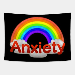 Anxiety Rainbow Tapestry