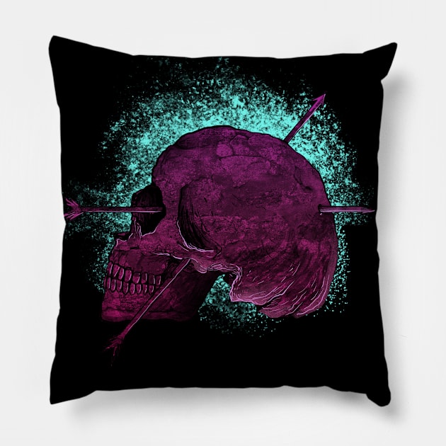 Skulls Head Pillow by DeathAnarchy