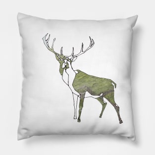 Polygon Deer Pillow