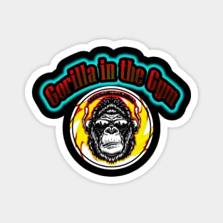 Gorilla in the gym Magnet