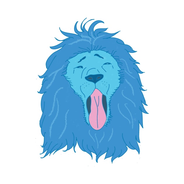 Blue Lion yawning by Malikom