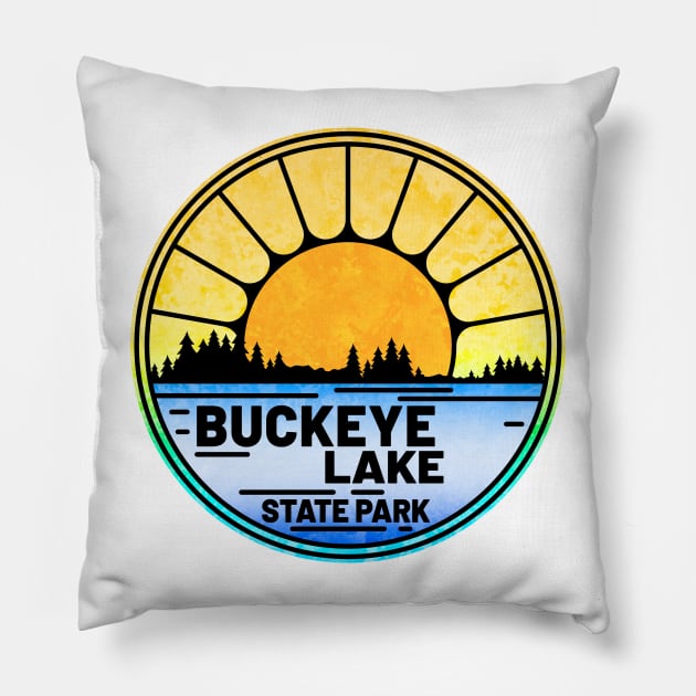 Buckeye Lake State Park Ohio OH Pillow by TravelTime