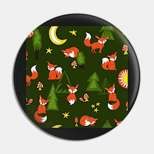 little fox in the forest Pin