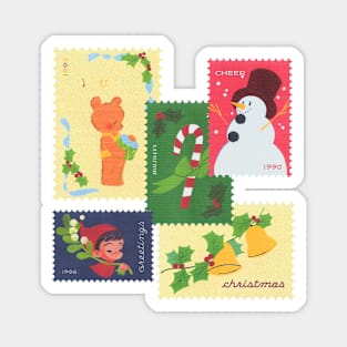 Christmas stamps Magnet