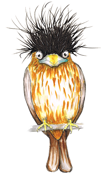 Brahminy starling Kids T-Shirt by Bwiselizzy