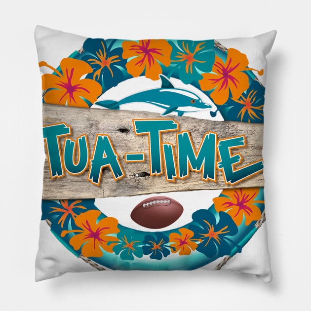 Tua Time Aloha Summer Pillow by Car Boot Tees