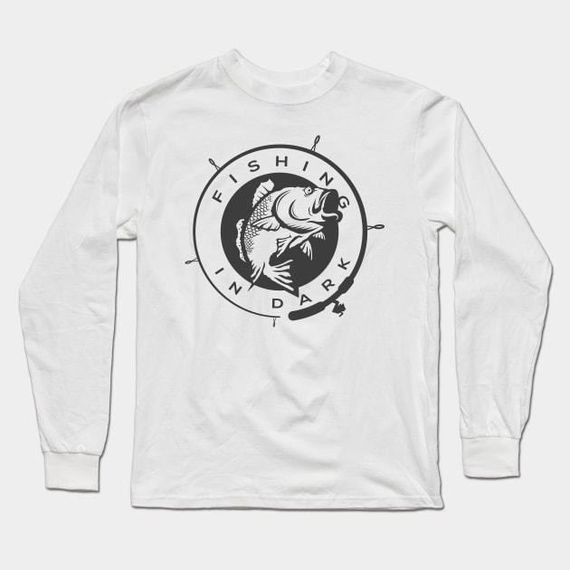 fishing lover fishing in dark - Fishing Lover In Dark - Long Sleeve T-Shirt