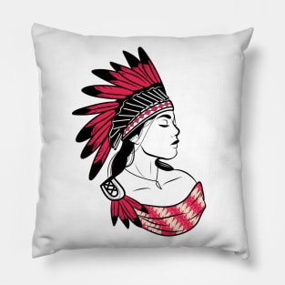 Apache Girl Pillow