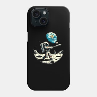 Baseball Novelty Astronaut Funny Baseball Phone Case