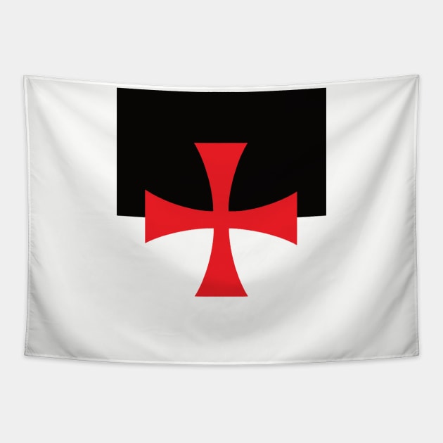 Templar Banner Tapestry by blackroserelicsshop@gmail.com