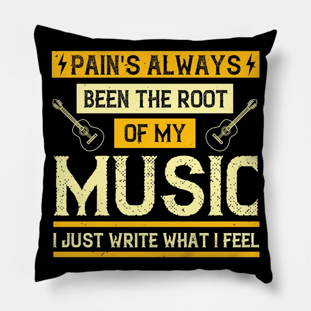 Pain's always been the root of my music. I just write what I feel Pillow by Printroof