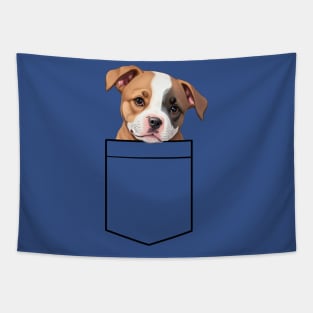 Puppy Breast Pocket Bag Tapestry