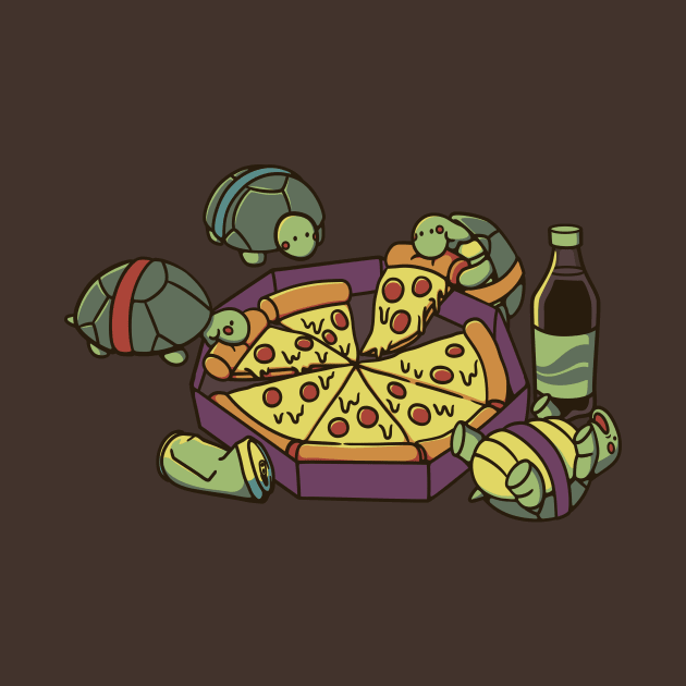 Teenage Turtle Pizza Lover by Tobe Fonseca by Tobe_Fonseca