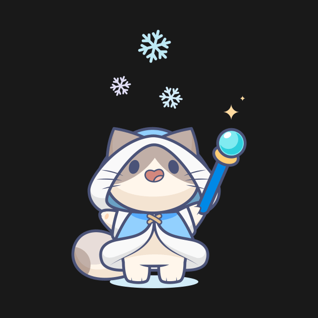 Tiny Ice Mage Kitty by Everything A Cat